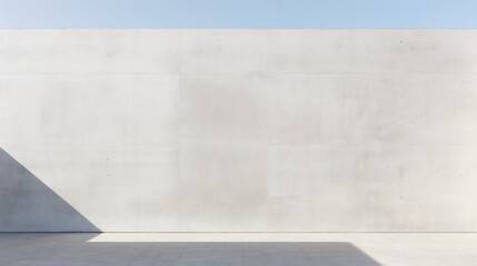 White concrete wall