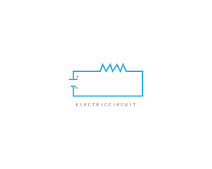 Electric curkit logo design with vector.