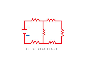 Electric curkit logo design with vector.