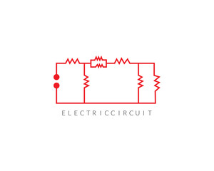 Electric curkit logo design with vector.