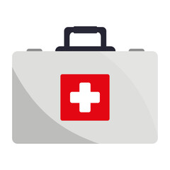 Obraz premium Doctor's suitcase line icon. Medicine, treatment, hospital, operation, ambulance, health, nurse. Vector icon for business and advertising