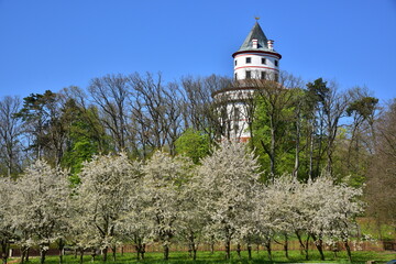 The Baroque Humprecht Castle is reminiscent of the Galata Tower in Constantinople.