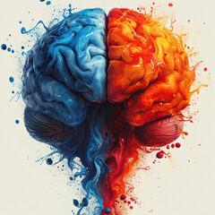 cervello creativo - obrazy, fototapety, plakaty