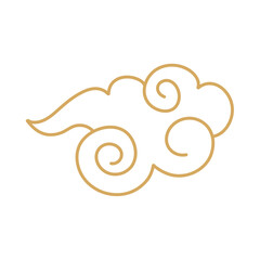 Hand drawn Chinese clouds 