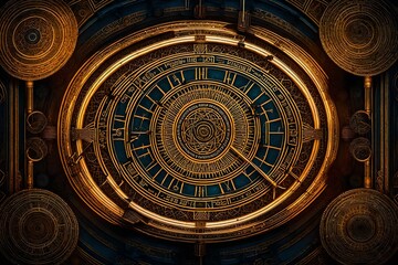 Obraz premium background with circles