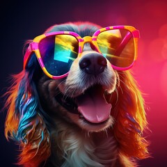 _a_colorful_dog_wearing_sunglass