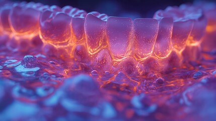human teeth shine particles. Generative AI