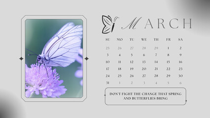 Butterfly Calendar - 4