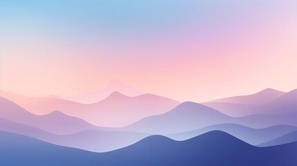 Obraz premium Illustration of landscape gradient pastel wallpaper abstract background generative ai