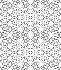 Black seamless abstract pattern. Overlay for background and backdrop. Ornamental design. PNG graphic illustration with transparent background.