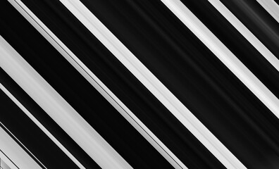 Black and white striped abstract background overlay. Motion effect. PNG graphic illustration with transparent background.