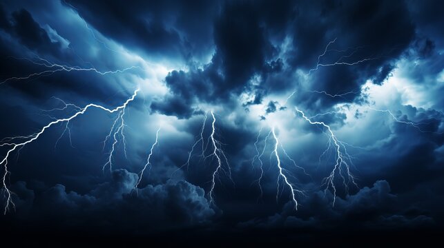 Lightning thunder cloud dark cloudy sky backgroundxdxa