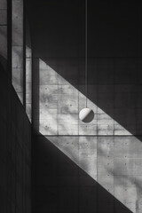 minimalist architecture detail with light and shadow