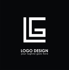 LG LG Logo Design, Creative Minimal Letter LG LG Monogram
