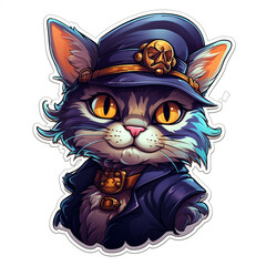A Pirate Cat Sticker