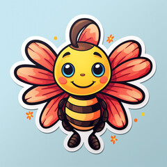 Obraz premium A Sweet Bee Sticker