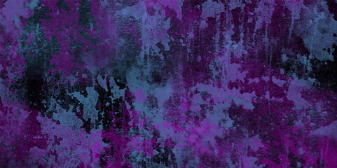 Purple chalkboard background concrete texture. Purple distressed background splatter splashes. purple grunge wall stone background. abstract background alpha purple pink red multicolor light effect.