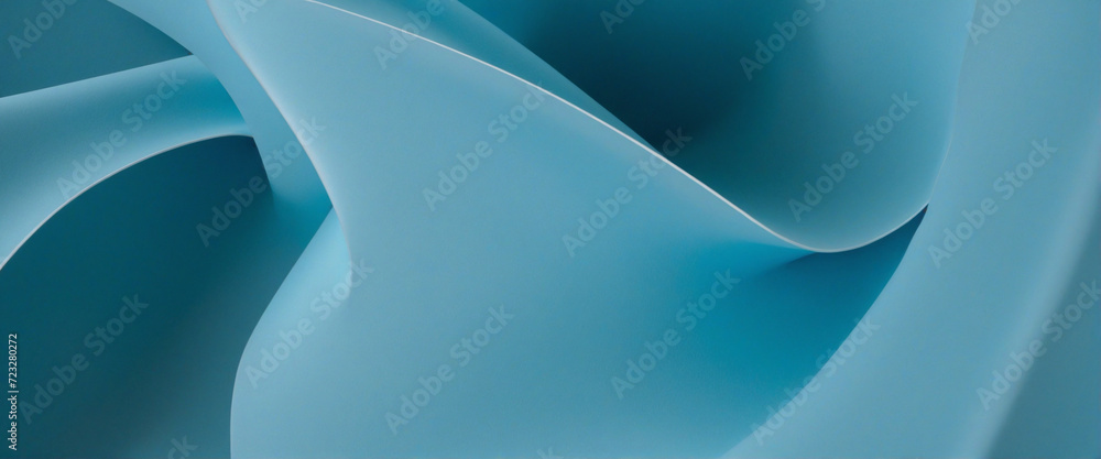 Poster - azure abstraction: digitally created