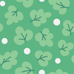 Seamless leaves vector background. Elegant colorful template for fashion print, fabric or wallpaper.