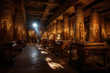 Foto op Plexiglas columns at Temple entrance, Egypt. ai generated © dark_blade