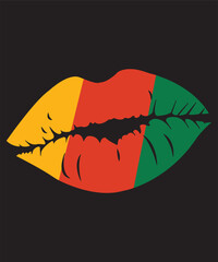 Black History Month Awareness Lip