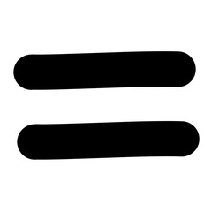 Equal Icon On Transparent Background, PNG