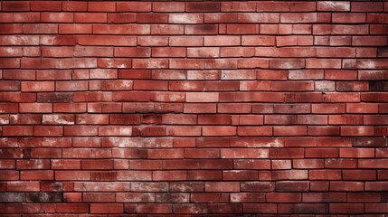 Red wall of bricks