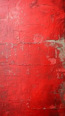 Peeling Red Paint on a Wall - obrazy, fototapety, plakaty
