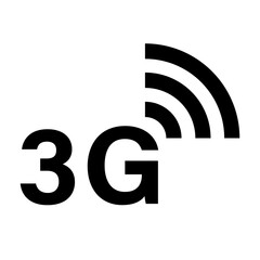 3G Icons on Transparent Background for Modern Connectivity, PNG - obrazy, fototapety, plakaty