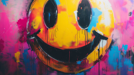 Vibrant Graffiti Smile