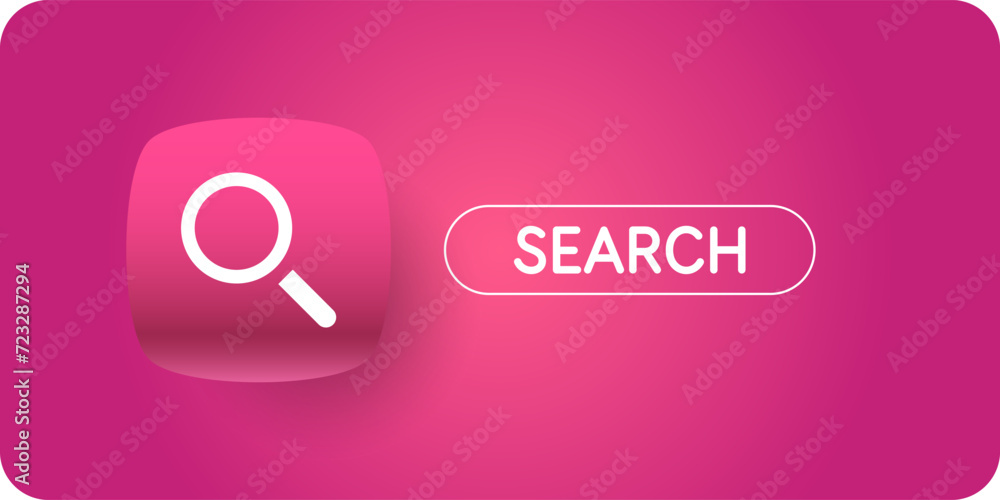 Poster a poster with a search bar. search for useful information on request. vector graphics in a modern st
