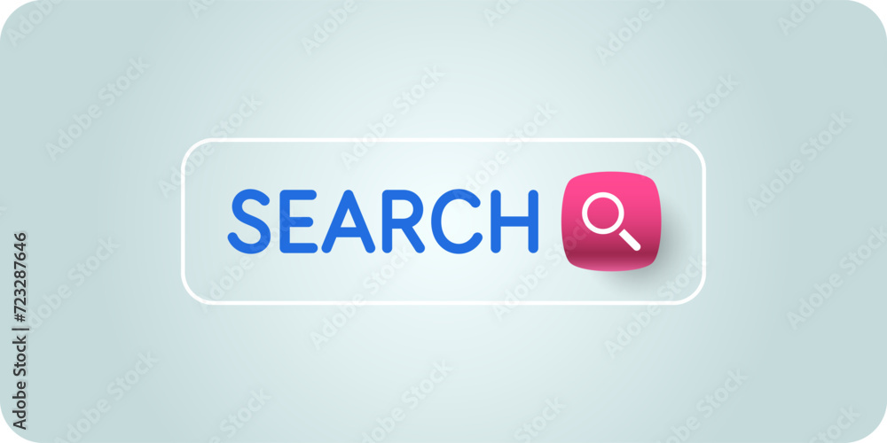 Poster a poster with a search bar. search for useful information on request. vector graphics in a modern st
