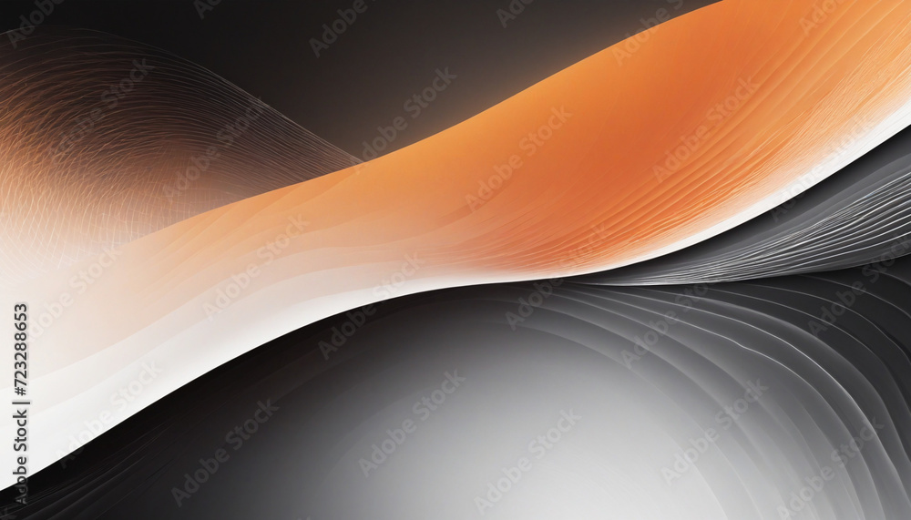 Aufkleber surreal spectrum: vibrant orange wave pattern with textural elements