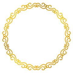 Golden circle border design