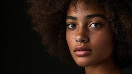 Fototapeta premium Glowing Skin of Woman with Sparkle Makeup