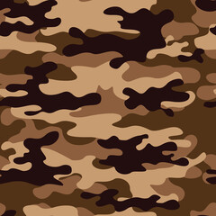 
desert camouflage pattern vector illustration military background, fashionable print, army uniform texture