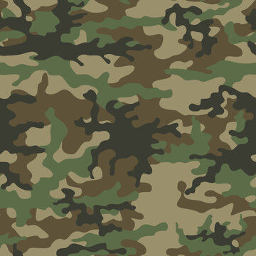 
Texture camouflage military background repeat pattern, seamless green print