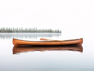a canoe on a lake - Powered by Adobe