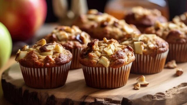 Apple Walnut Muffins