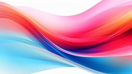Abstract multi colored wave pattern shiny flowing modern generated by ai