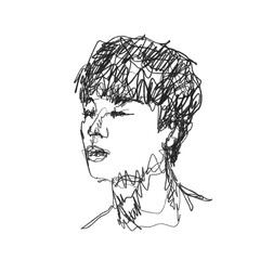 sketch of a man's face, diary accessories hd