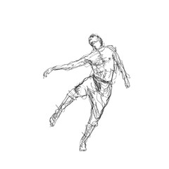 transparent body pen sketch Png