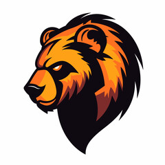 Esport vector logo bear, icon, vector, sticker, head, sign, grizzly