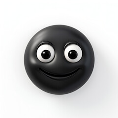 black emoji smile 