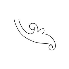 Hand drawn decorative flower