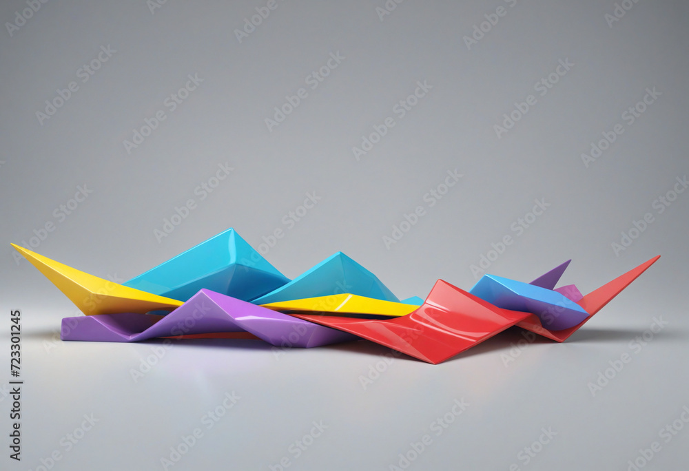 Poster vibrant spectrum: a three-dimensional creation