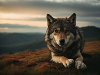 portrait of a wolf