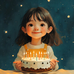 Christmas Merry Fairy Tale: Birthdays of Children's Happiness created by AI