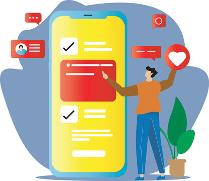 UX/UI design, workflow, development process. Modern vector illustration concepts for website and mobile website development.