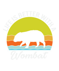 Life Is Better With A Wombat Svg Design
These file sets can be used for a wide variety of items: t-shirt design, coffee mug design, stickers,
custom tumblers, custom hats, printables, print-on-demand,